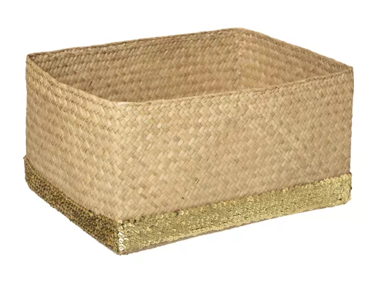 Panier Sequins Rectangulaire x 3 - Atmosphera