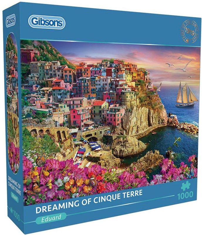 Gibsons - Dreaming of Cinque Terre - Legpuzzel - 1000 Stukjes - 68 x 49 cm