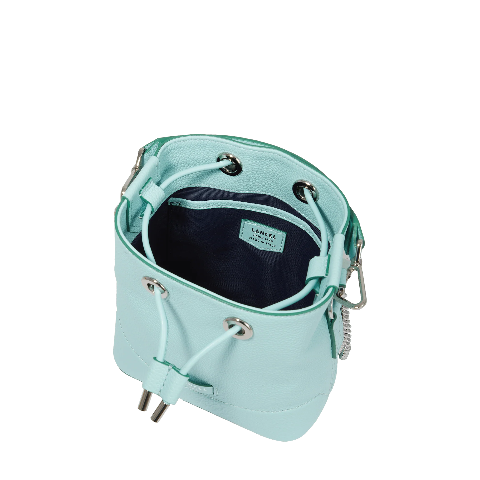 Mini bucket bag Ninon de Lancel-Menthe/Emeraude