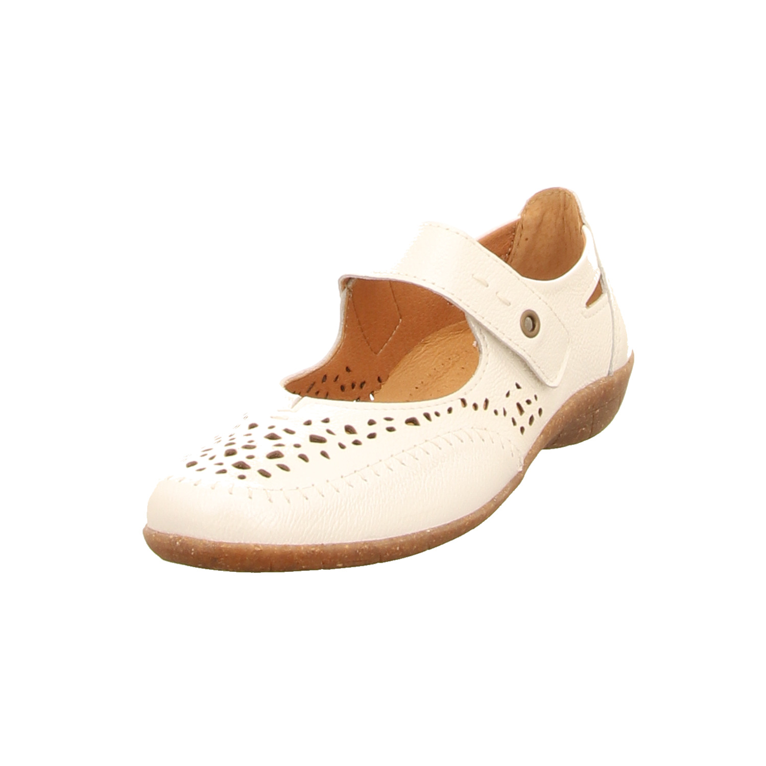 Lauter Lady Spangenschuh weiss/weiss kombi