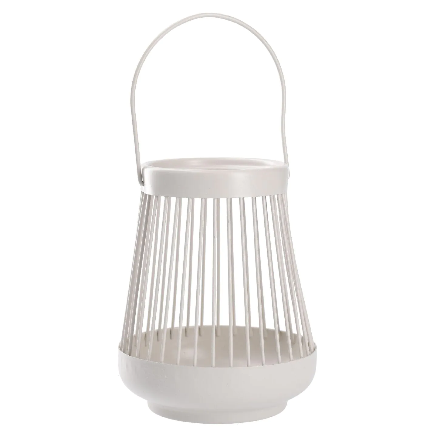 Windlicht Laterne, weiß, 16 cm