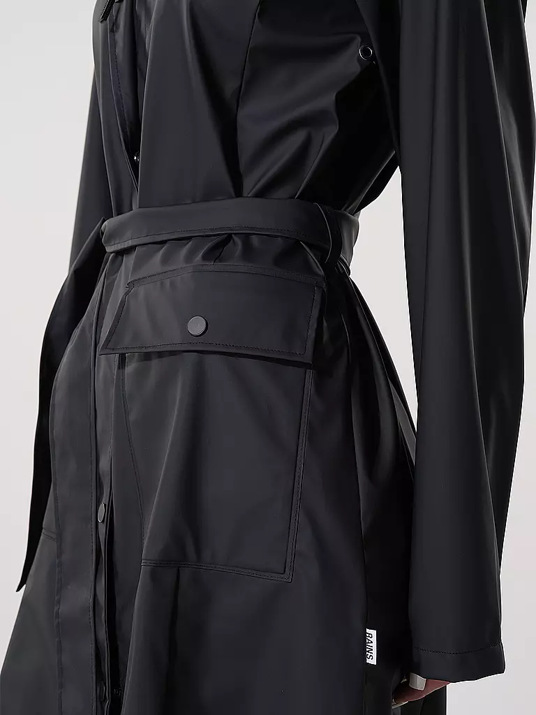 RAINS Regenjacke CURVE W JACKET  schwarz