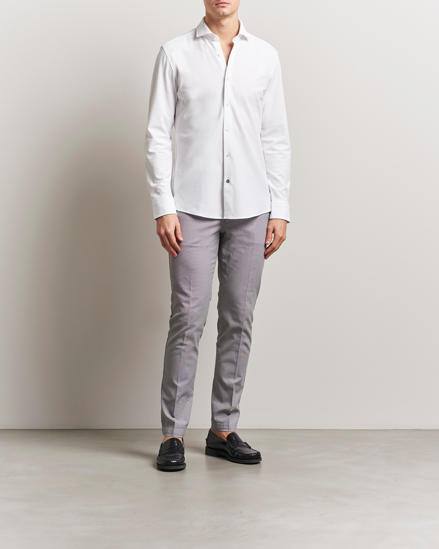 BOSS BLACK Kaito Structured Cotton Pants Dark Grey