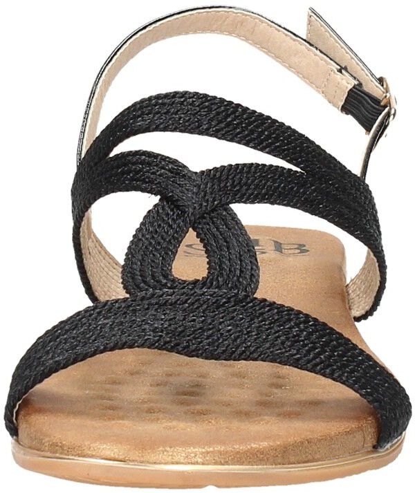 Sub55 Sandalen Plat zwart