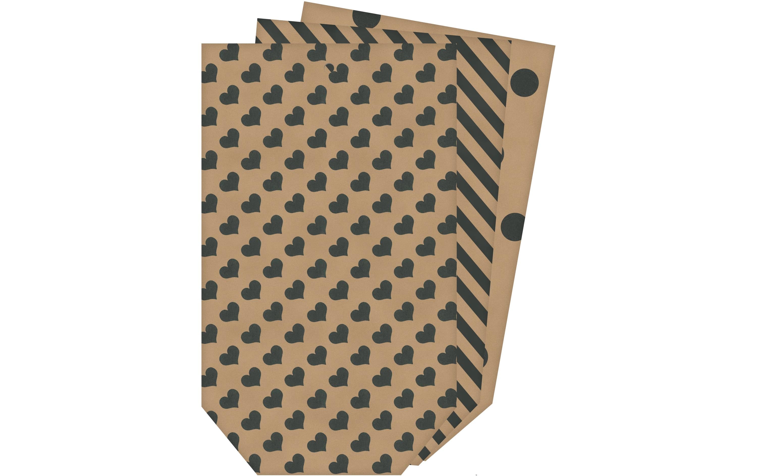 Tüten Kraftpapier 16 x 26 cm, 10 Stück, Braun/SchwarzKraftpapier für die Tüten