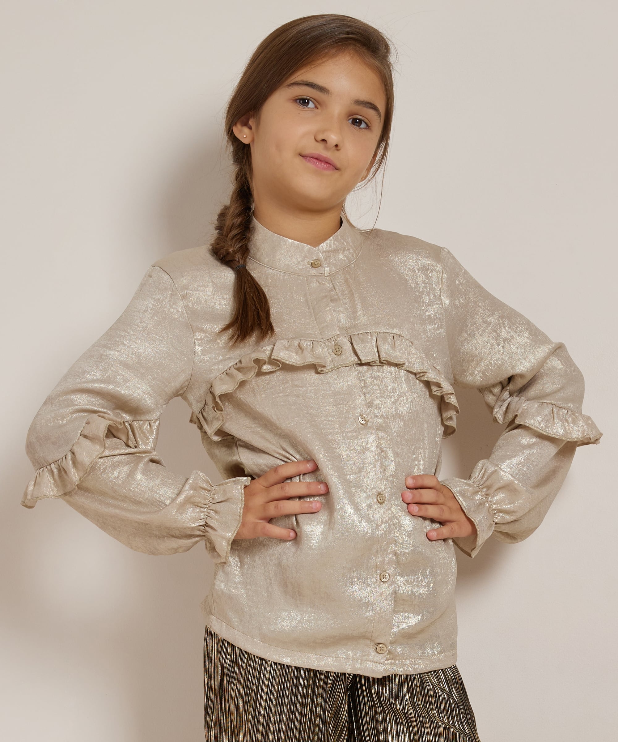 blouse met ruches