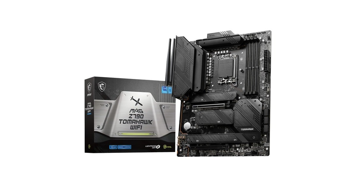 MSIMAG Z790 TOMAHAWK WIFI socket 1700 moederbord  (Zwart, RAID, 2.5 Gb-LAN, WLAN, BT, Sound, ATX, Tweedekans)