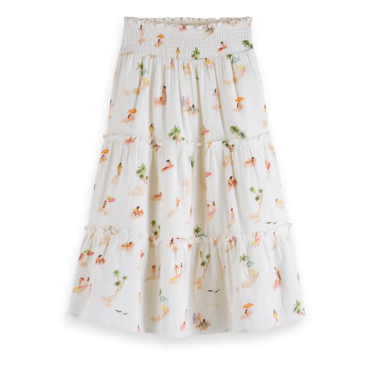 Scotch & Soda Jupe Beach Friends | Blanc