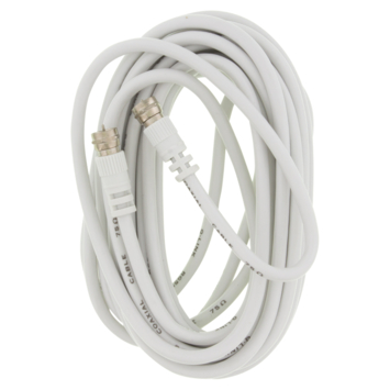 Q-Link coax kabel RG59 5 meter met F-connector wit