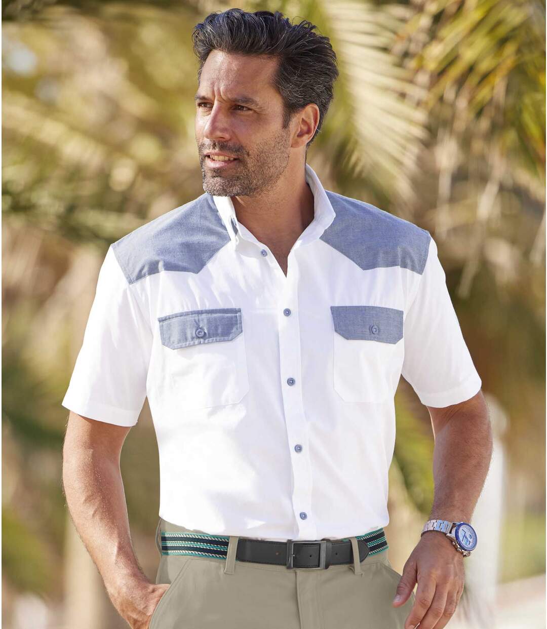 Chemisette Blanche Popeline Palm Coast