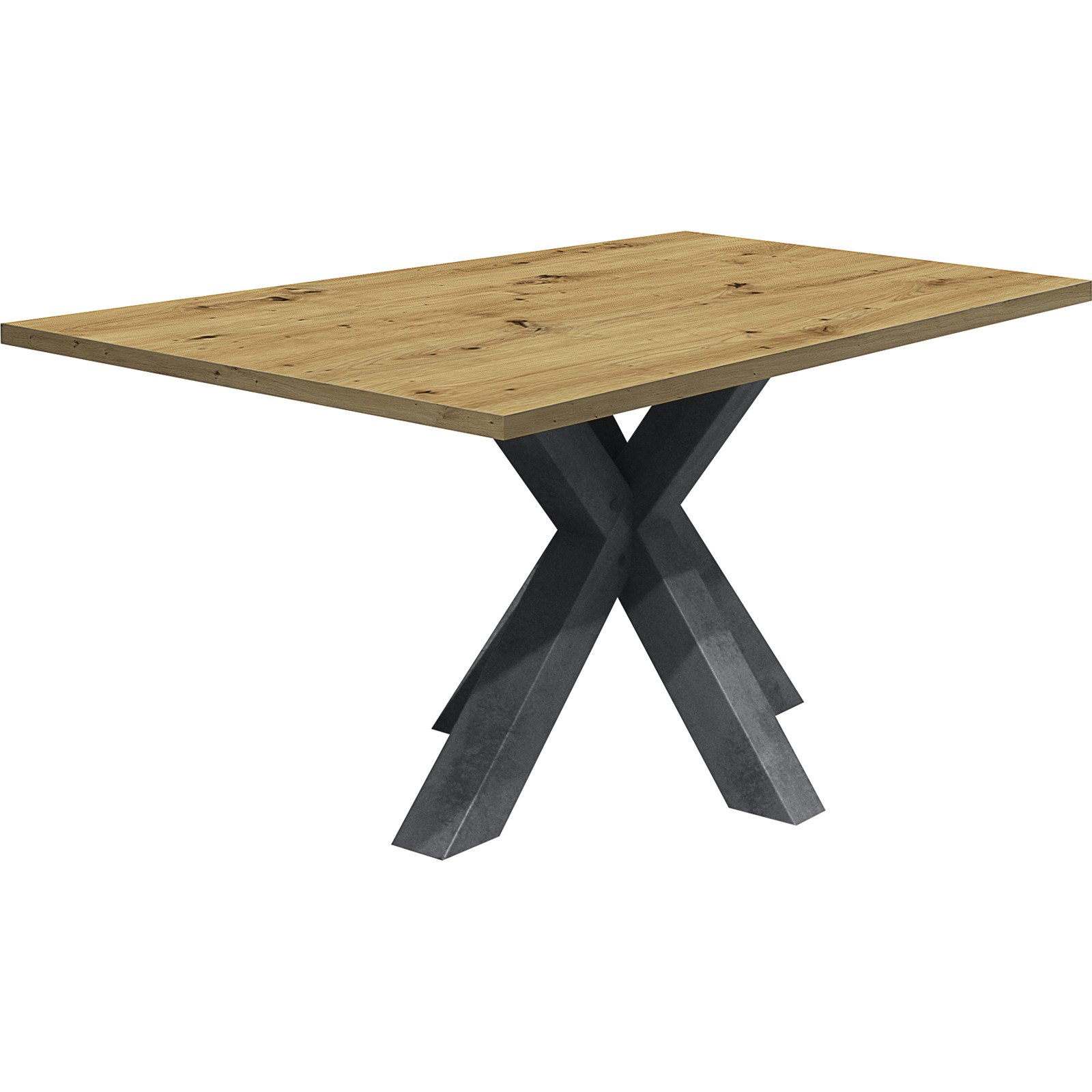 Tisch Magna Dekor Stern-Fuss 140 x 75 x 70 cm, Asteiche
