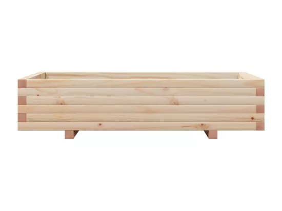 Jardinière bac lit surélevé bois marron 110 x 60 x 45438 cm 02_0037365