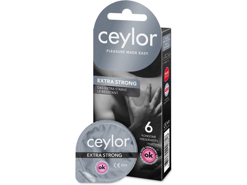 ceylor Kondome Extra Strong 6 Stück Extrastarke Präservative