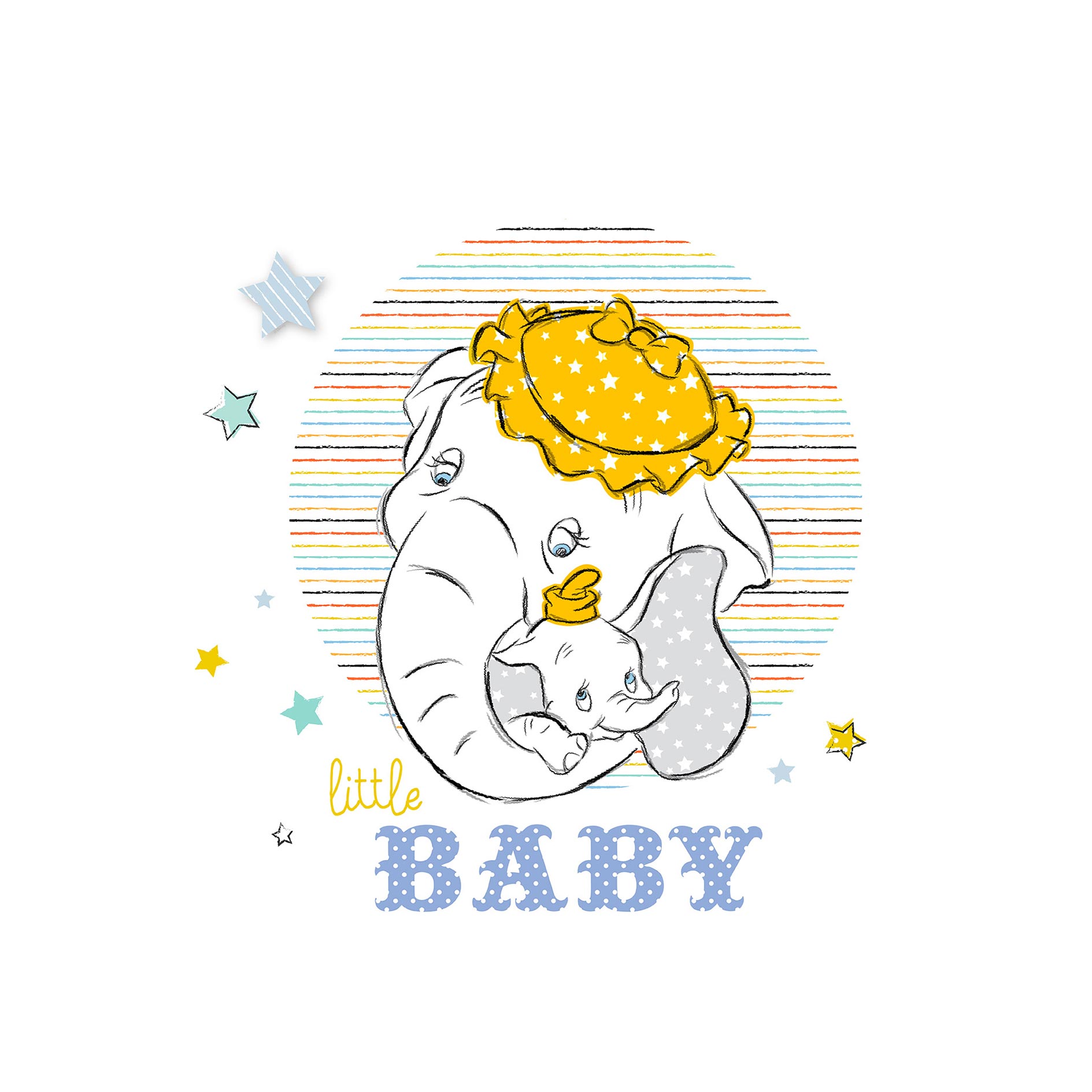 Wandbild DUMBO LITTLE BABY - bunt - 50x70 cm