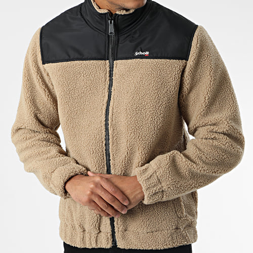 Veste Zippée Fourrure Mouton Sward 1 Beige
