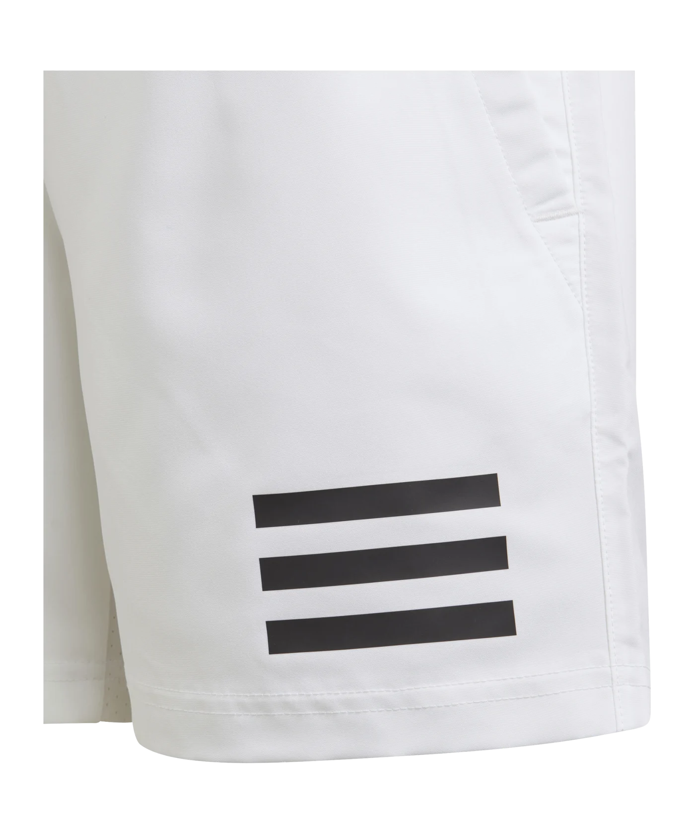 adidas Club 3 Stripes Short Kids Weiss Schwarz