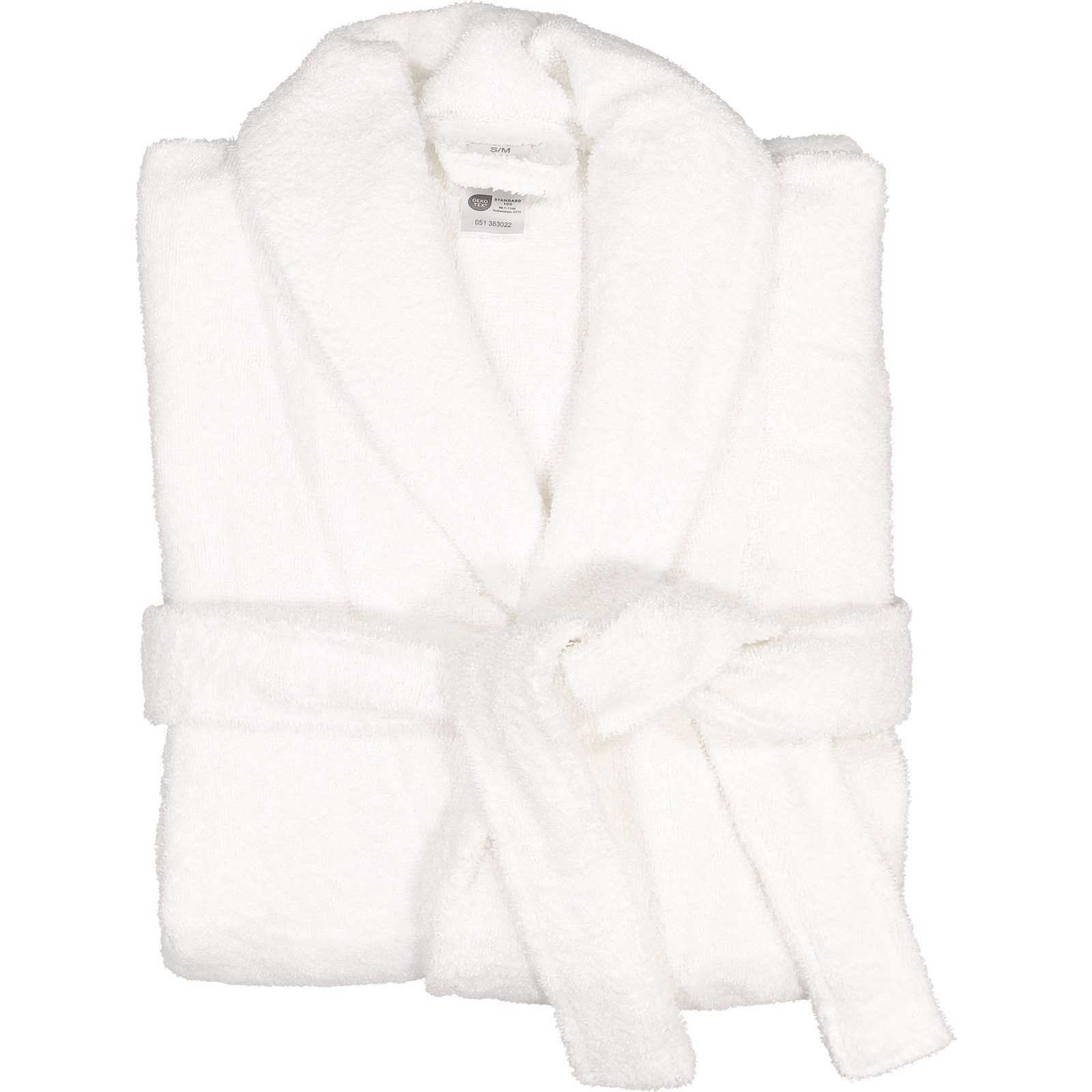 Bademantel Unisex Frottee S/M, weiss