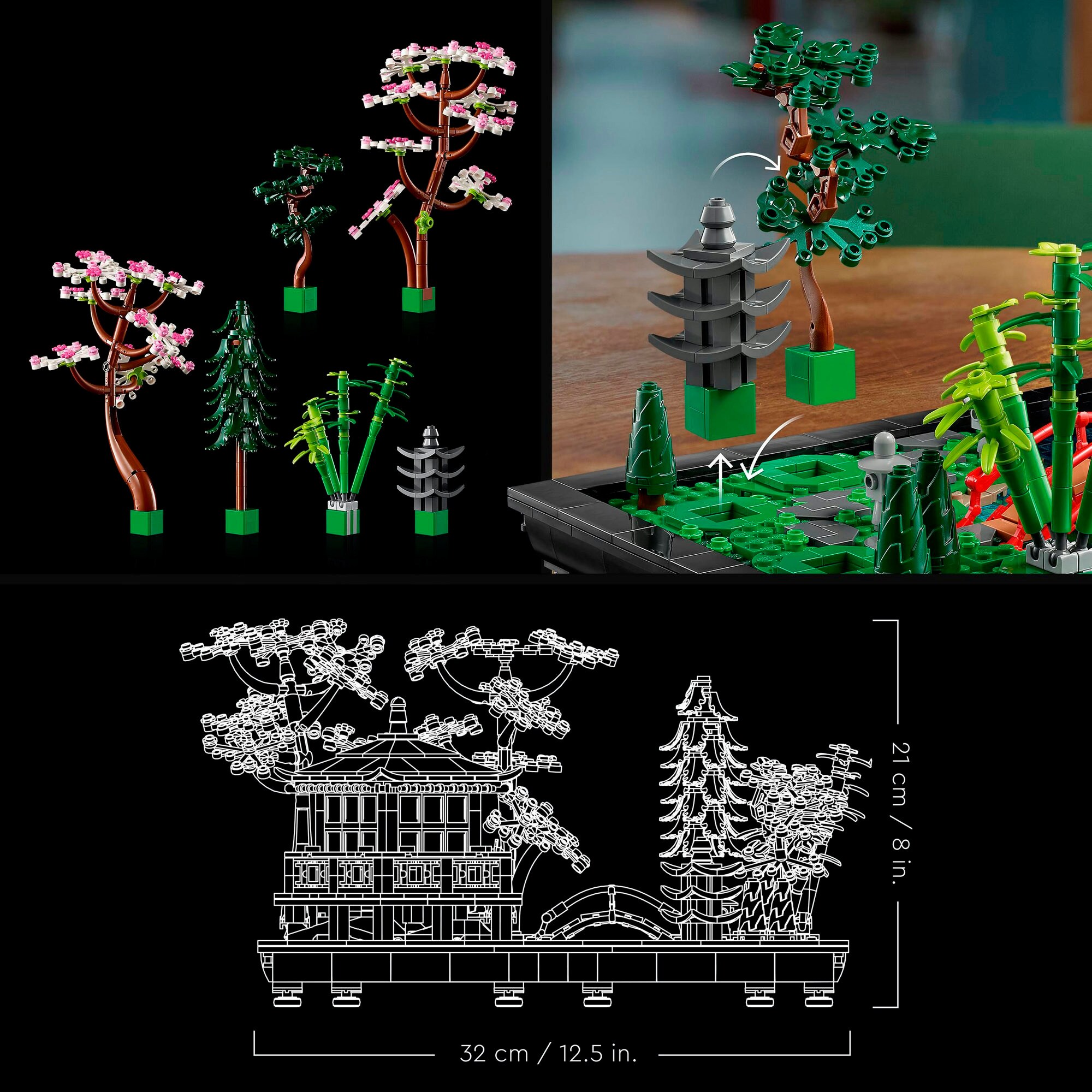 LEGO Konstruktionsspielzeug Icons Garten der Stille