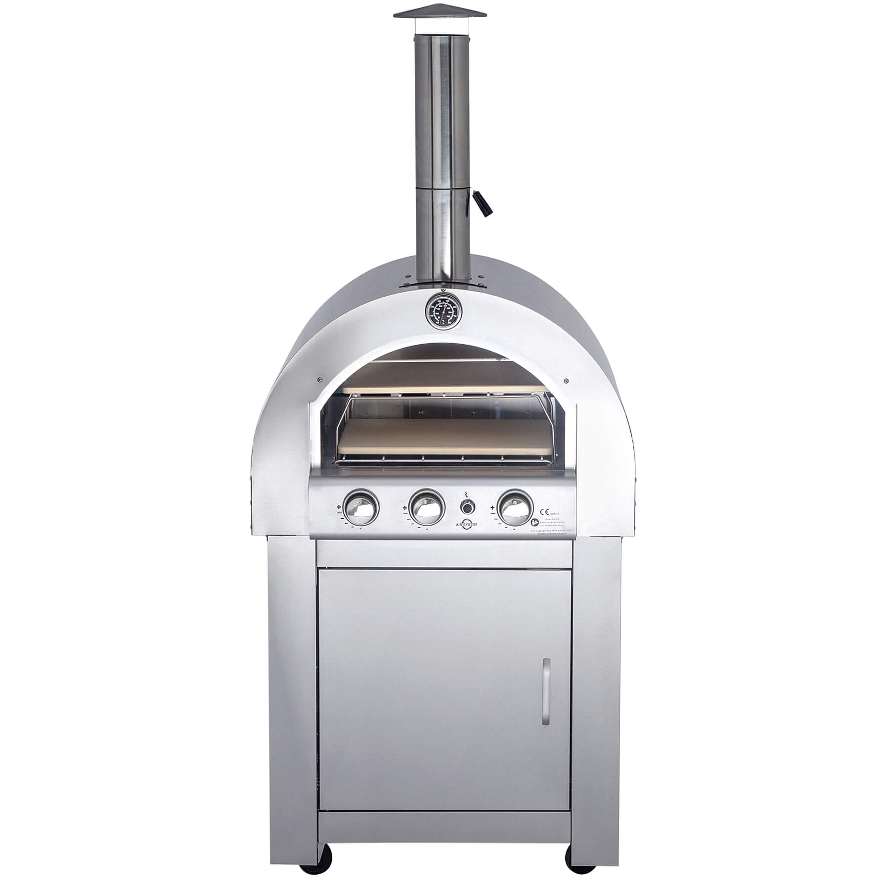 Profi Gastro Pizzaofen 80x85x185 cm, 12,6 kW, mit Air System, inkl. Zubehör
