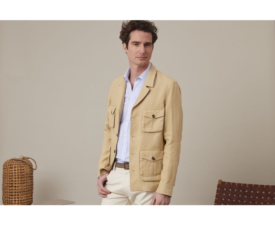 Veste saharienne homme Beige - JALBERT