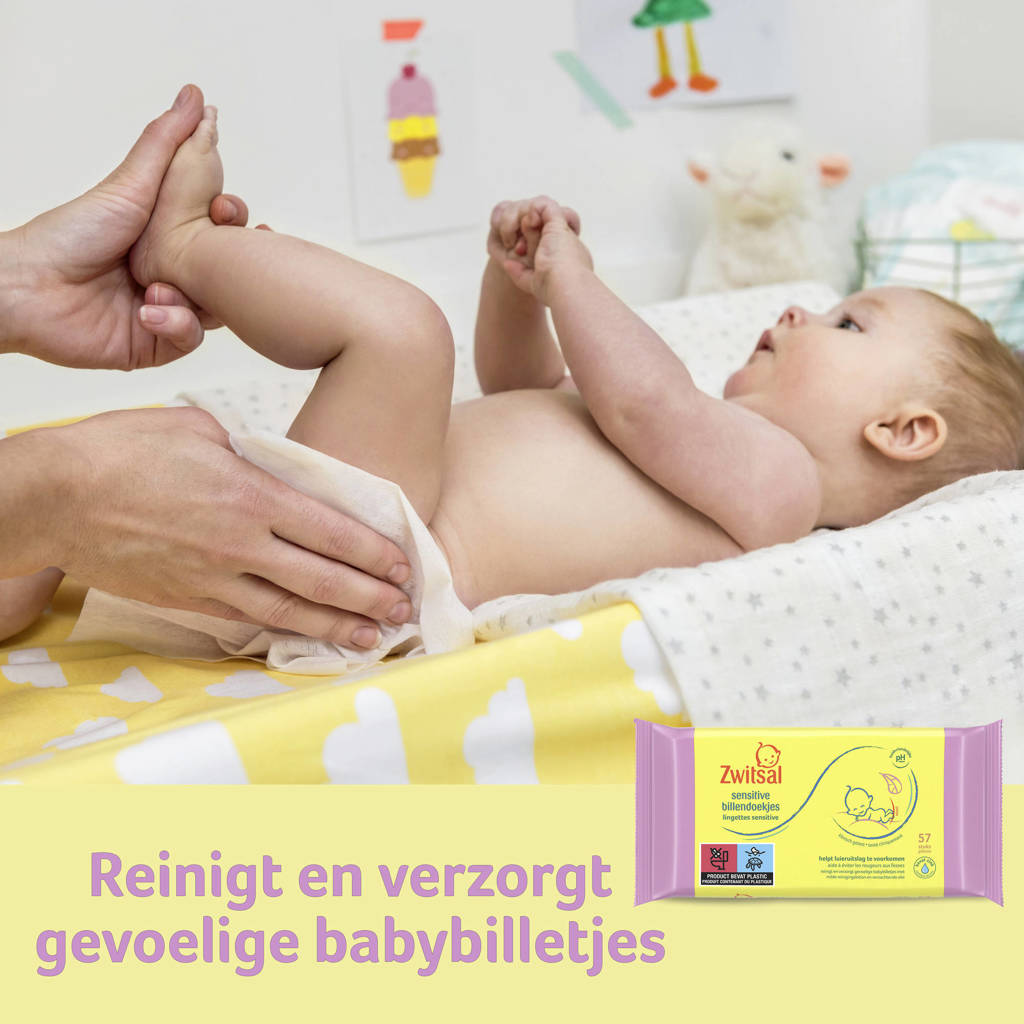 Fijne doekjes en aanbiedingSensitive billendoekjes - 24 x 57 stuks