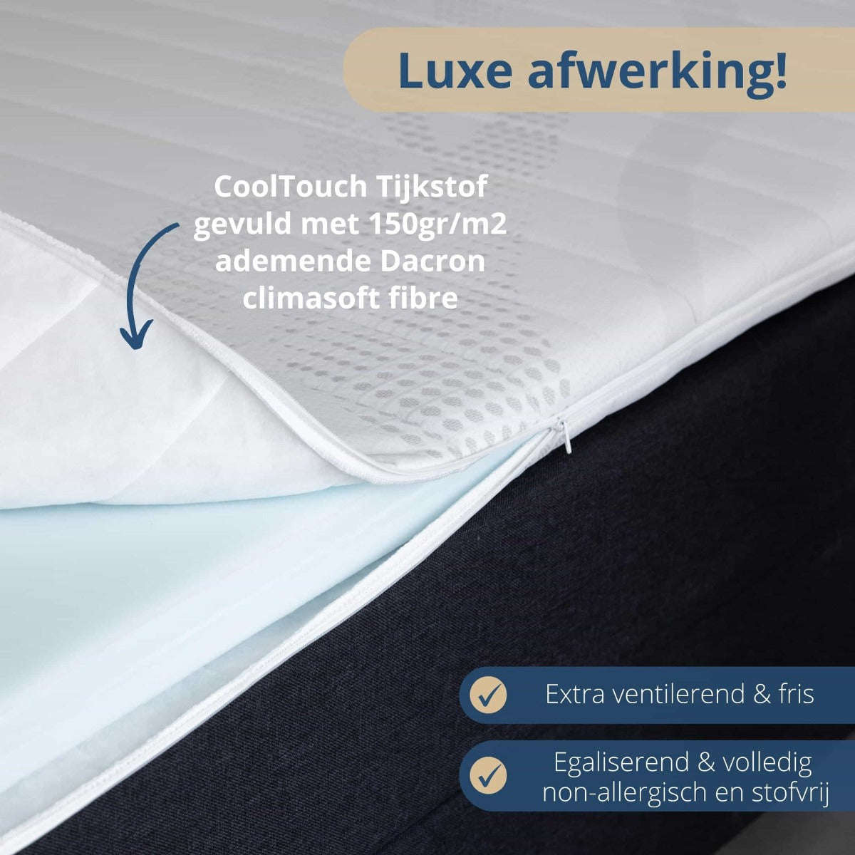H&D Soft Sense - Koudschuim Topmatras - 140x220cm