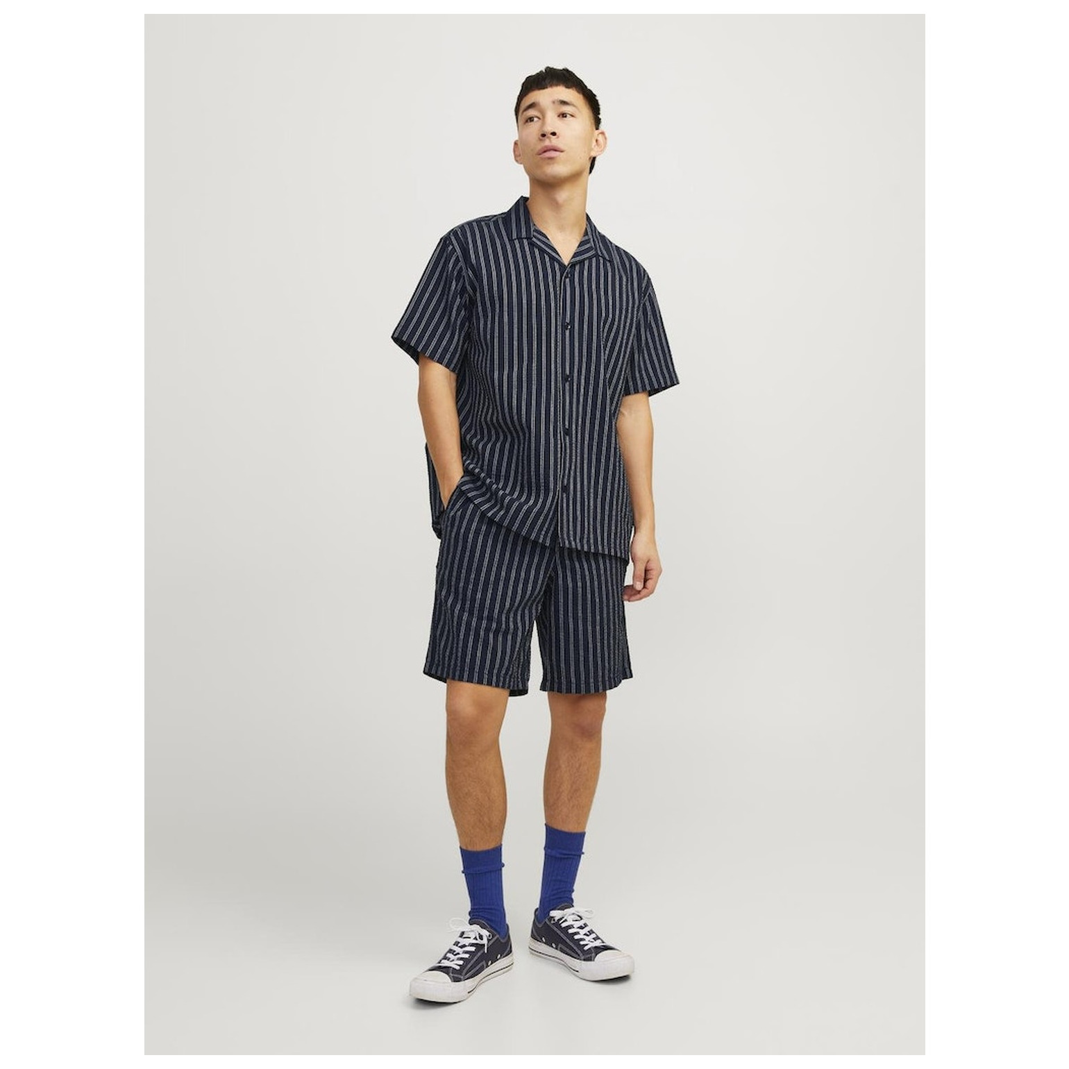 Jack & Jones JOREASTER PALMA SEERSUCKER SHI