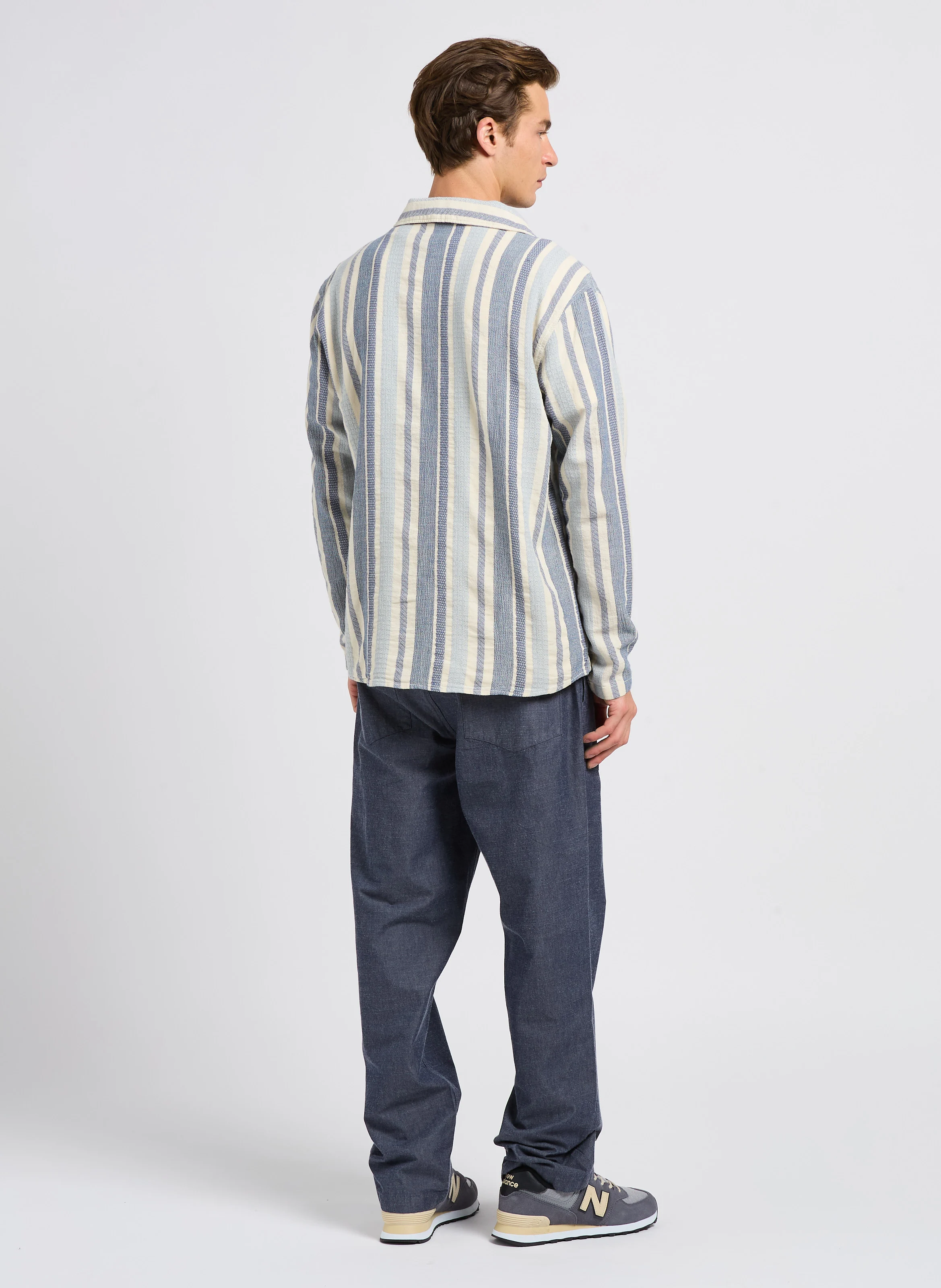 FLINT - Pantalon droit en coton bio | Bleu
