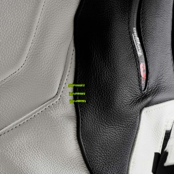 Furygan - Blouson Raptor Evo 3 Blanc / Noir / Jaune fluo