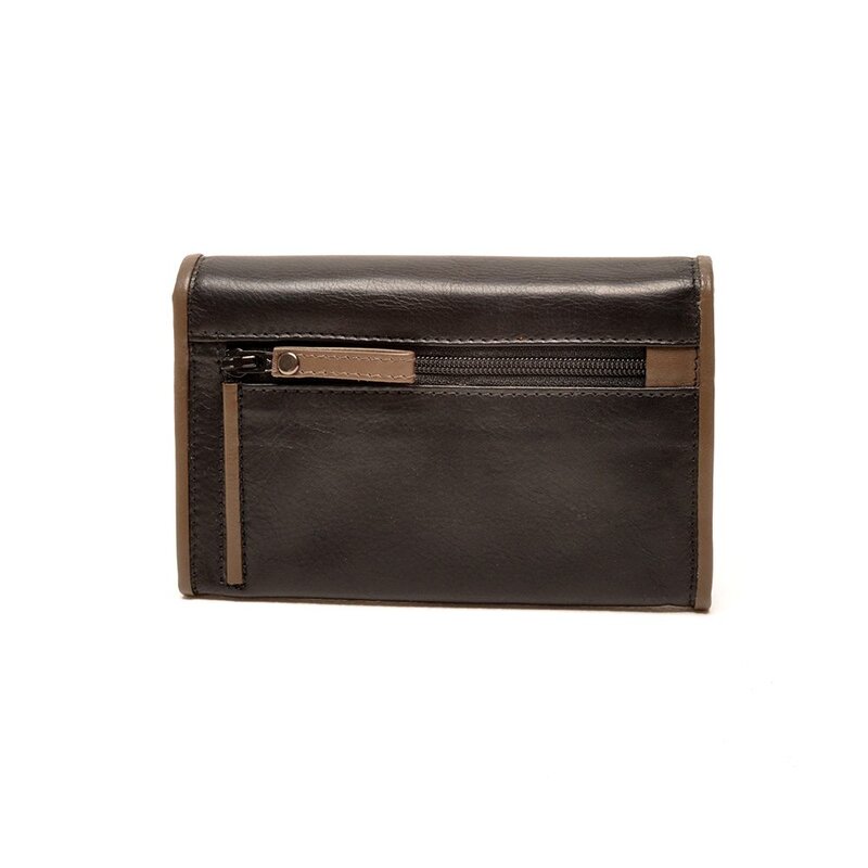 Berba Soft Damesportemonnee Black – Taupe