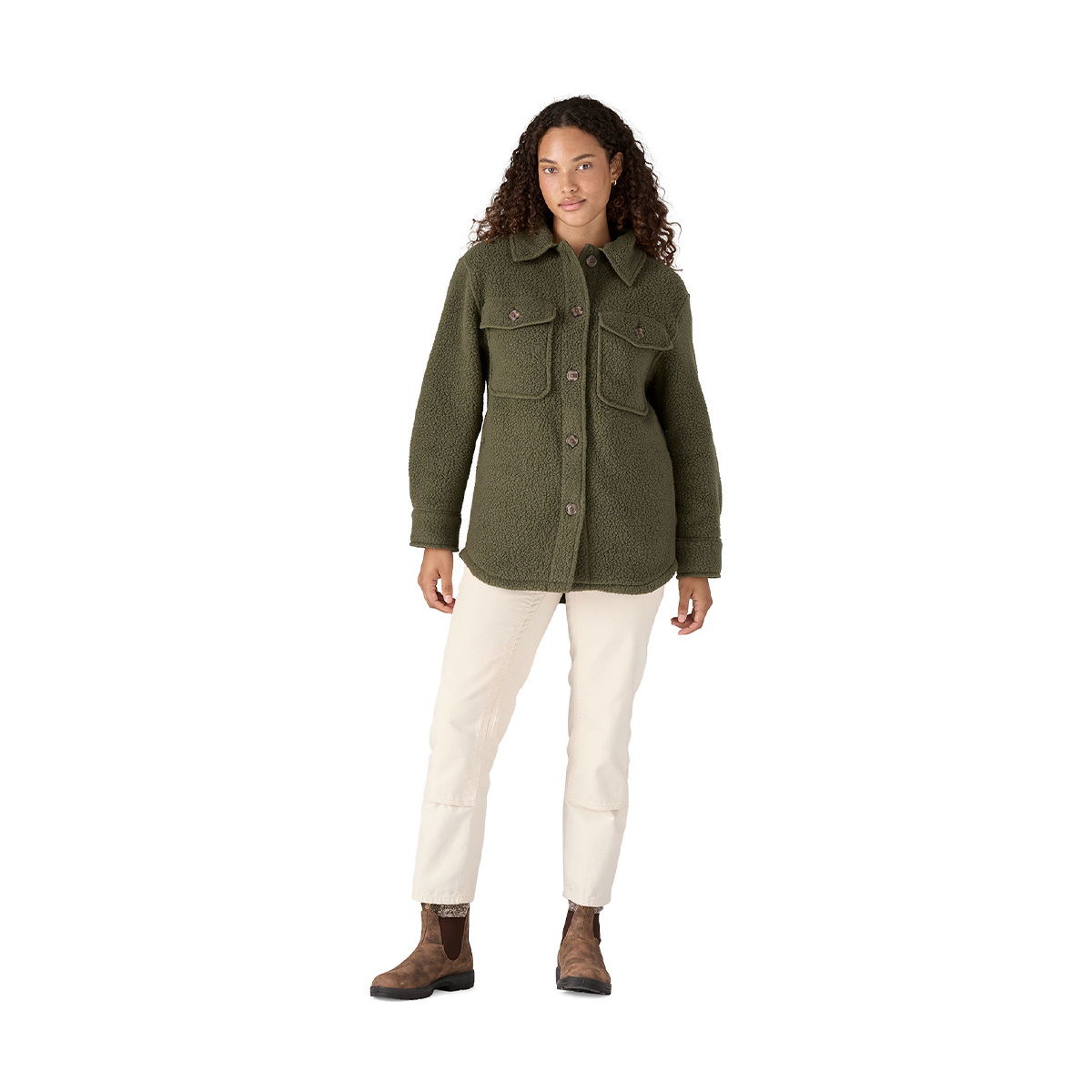 Patagonia Retro Pile Shacket fleecejakke, dame (Pine Needle Green)