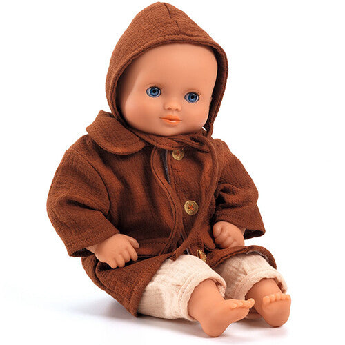 Djeco poppenjas met mutsje pomea - fall - 32 cm