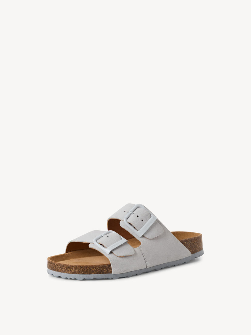 Leren Slipper - grijs