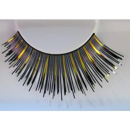 Eulenspiegel Wimpern schwarz-gold