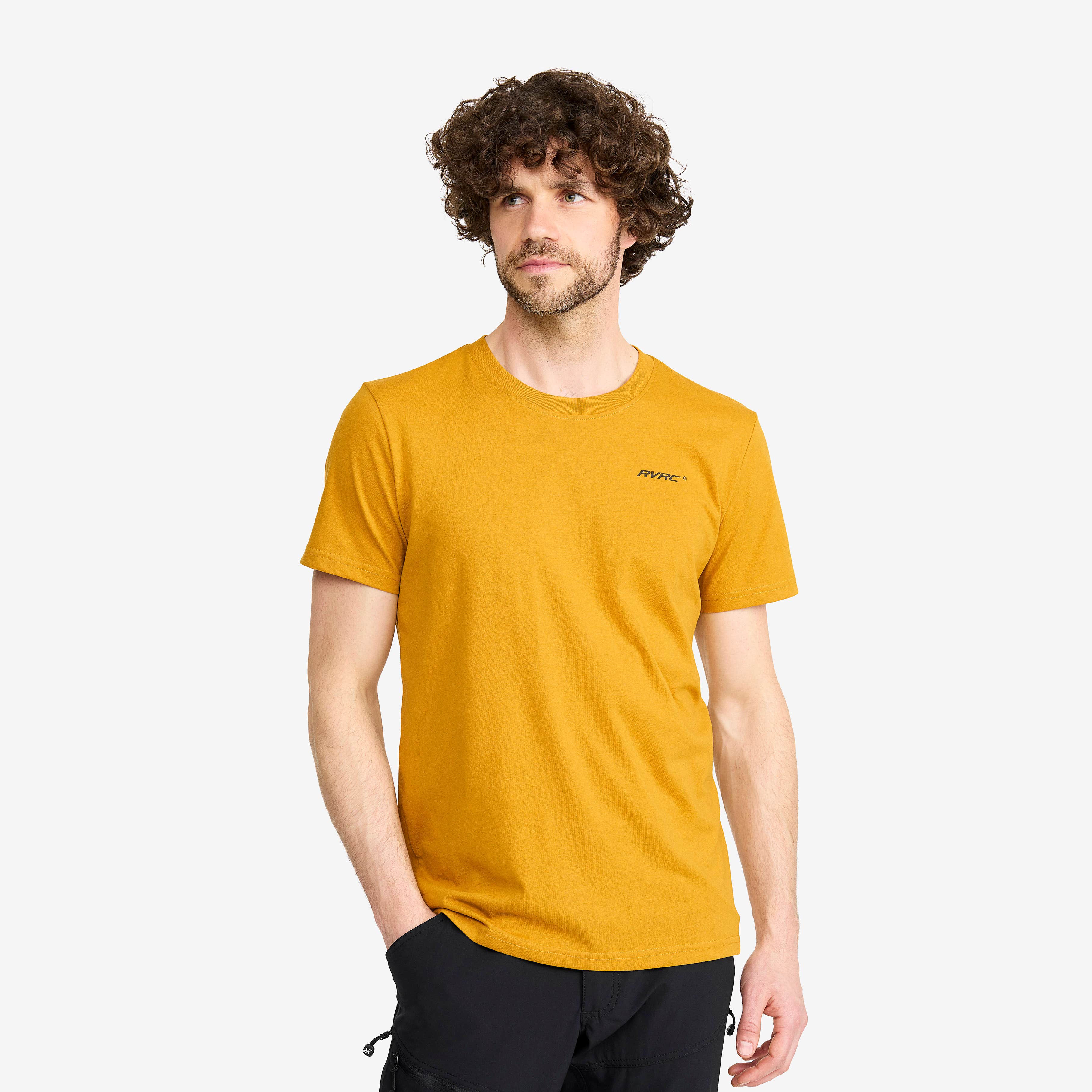 Easy T-shirt Slim Fit Herre Harvest Gold
