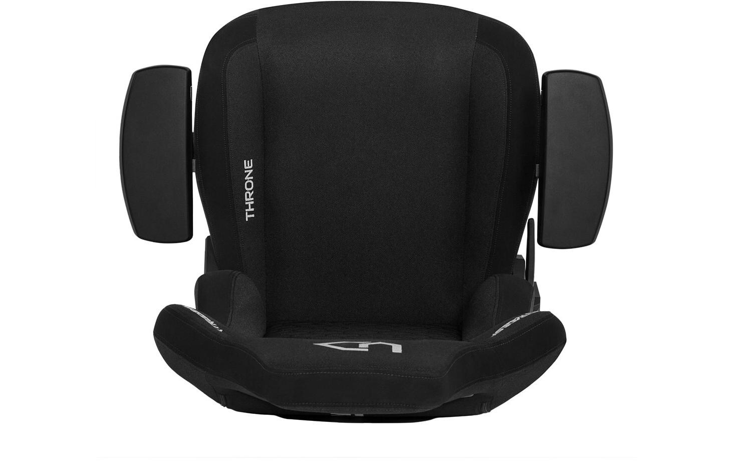 Gaming-Stuhl Throne Schwarz<br>Gaming-Stuhl aus Stoff mit 140 kg Belastbarkeit