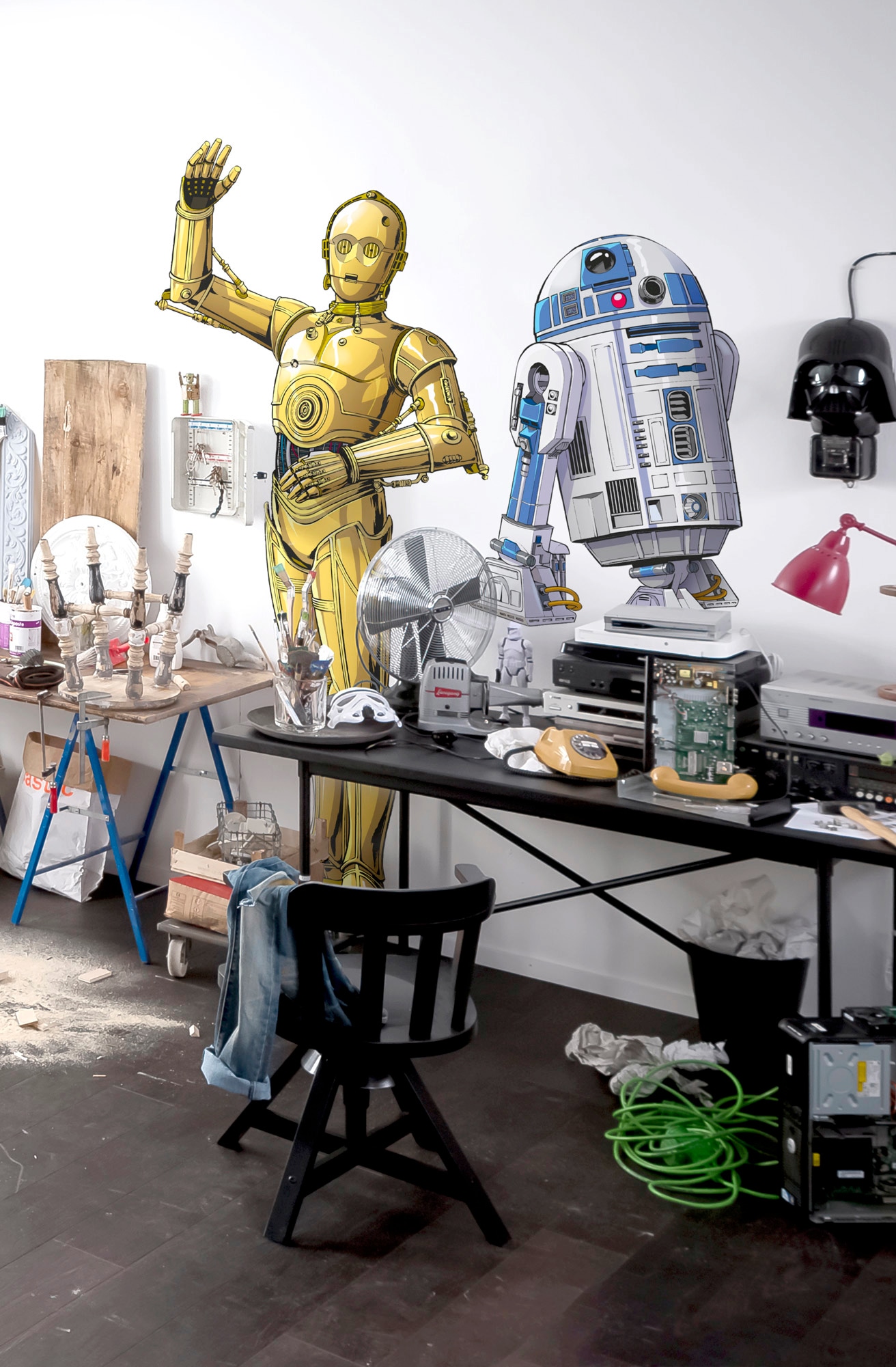 Komar Vliestapete »Selbstklebende Vlies   - Star Wars XXL C-3PO - Grösse 127 x 200 cm« bedruckt glatt Kinderzimmer