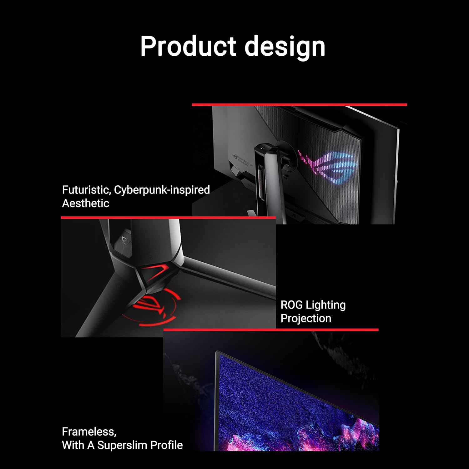 ASUS Moniteur Gaming ROG Swift OLED PG32UCDM ― 32 Pouces, Dalle QD-OLED 4K (3840 x 2160), 240 Hz, 0,03 ms (GTG), Compatible G-Sync®, dissipateur Thermique personnalisé, 99% DCI-P3, 90 W Type-C®