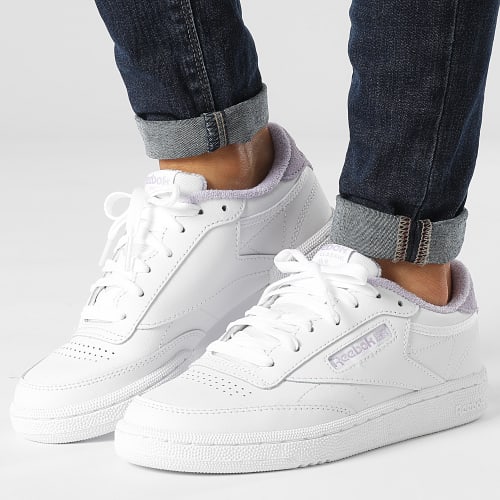 Baskets Femme Club C 85 GV7000 Footwear White Lavender Pure Grey 5