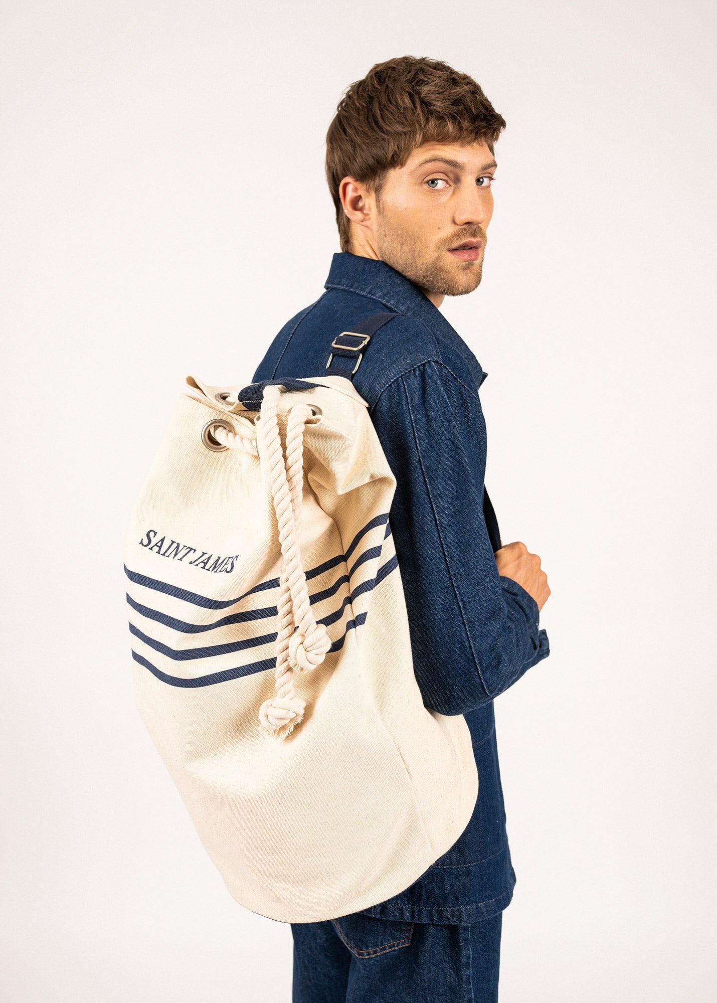 Sac baluchon rayé