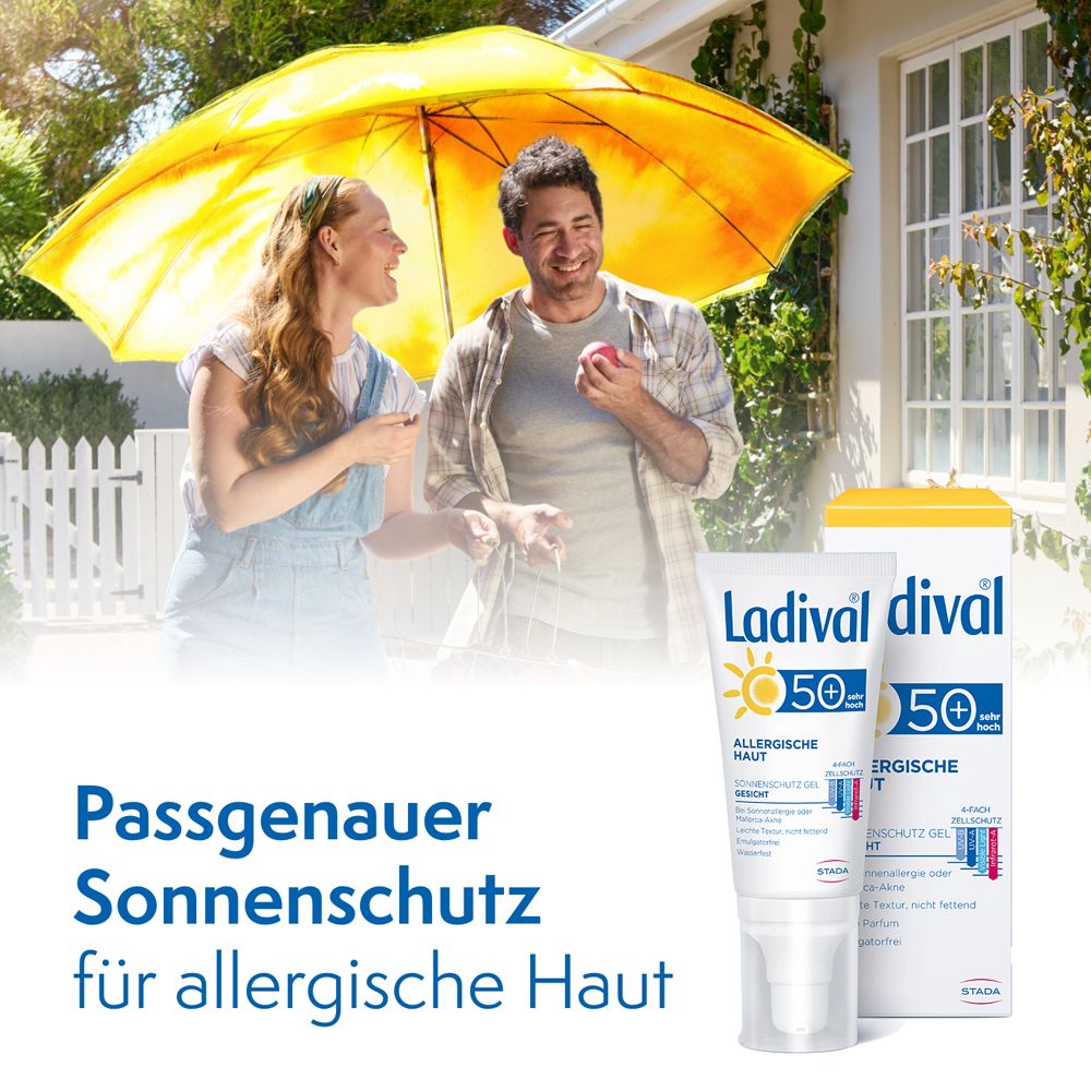 Ladival® Allergische Haut Sonnenschutz Gel für Gesicht und Hände LSF50+
