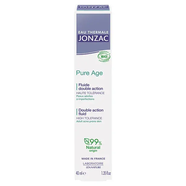 Água Termal Jonzac Pure Age Orgânica Fluido de Dupla Ação 40ml