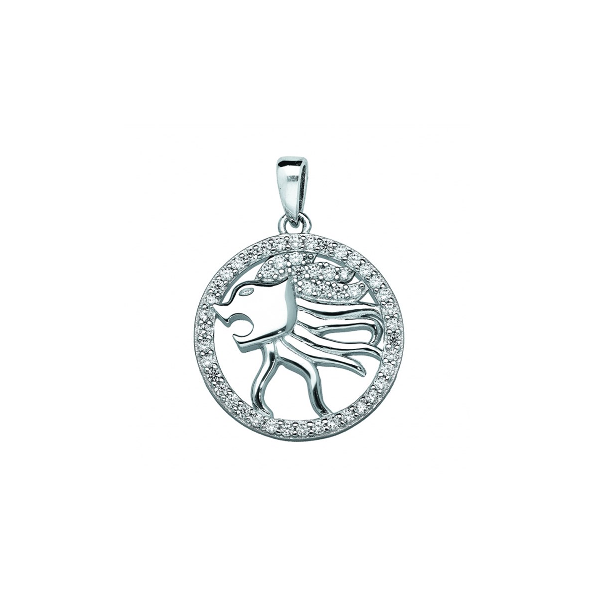 Pendentif Zodiaque Lion - Argent