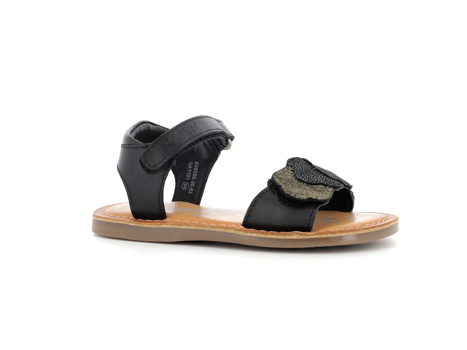 Kickers-DYASTAR Cuir Noir