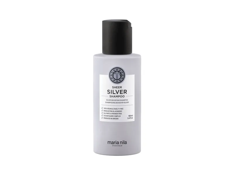 MARIA NILA_Sheer Silver Shampoo for hair neutralizing yellow tones 100ml