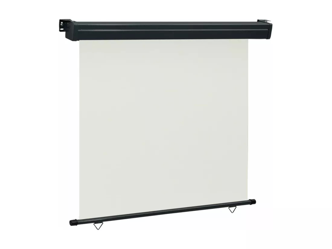 Auvent latéral de balcon 170x250 cm Crème
