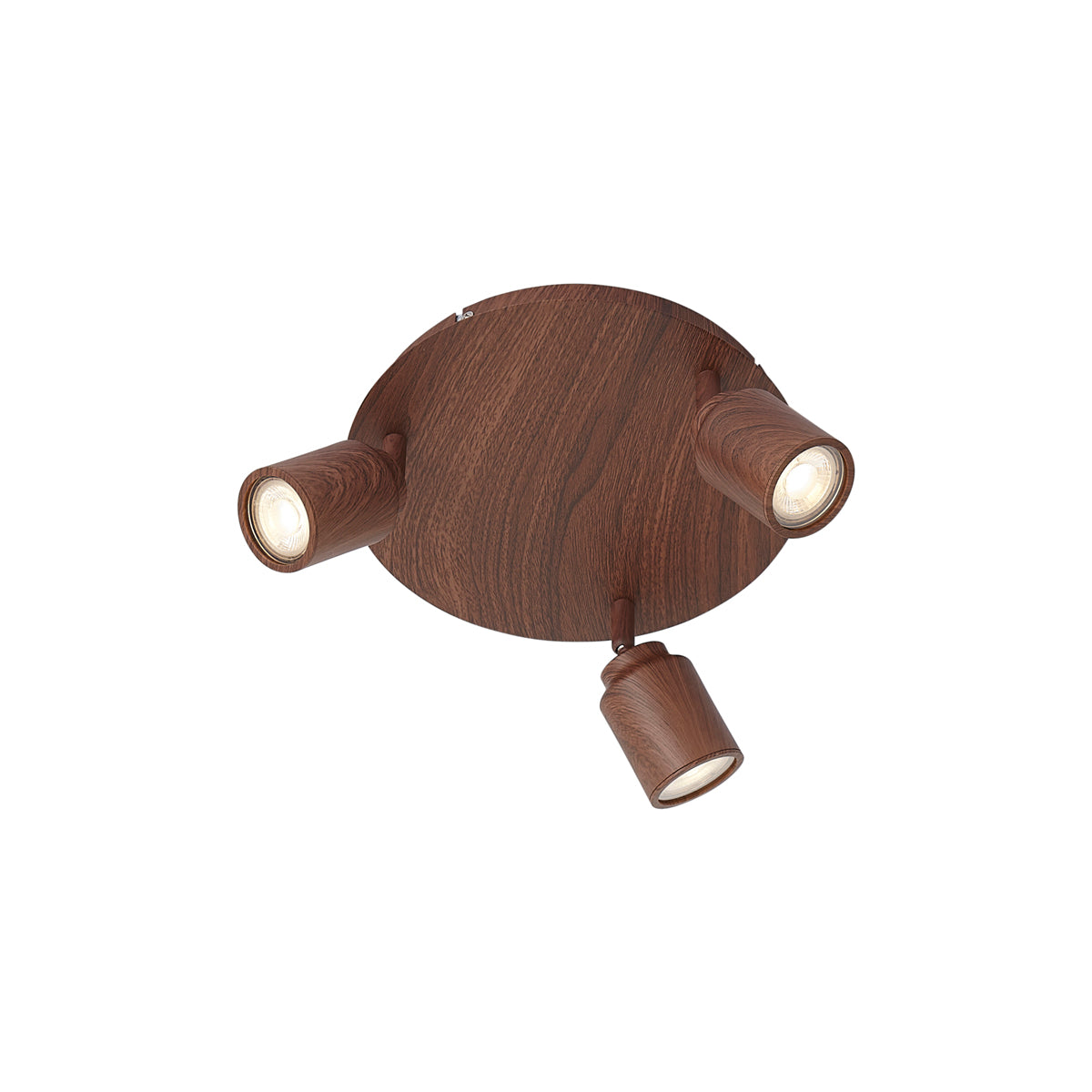QAZQA Japandi plafondlamp donker hout 3-lichts IP44 - Ducha