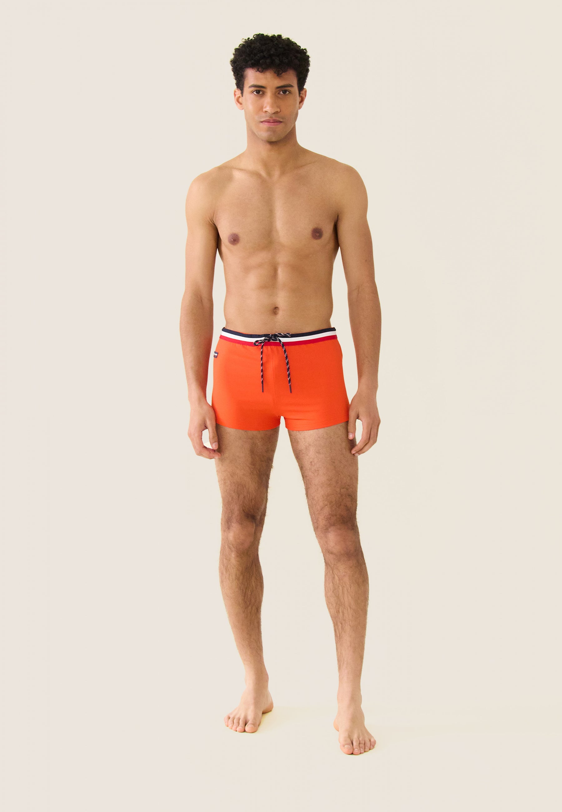 Boxer de bain en polyamide-Triton Orange Tango