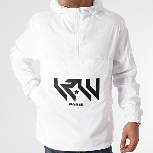 Coupe-Vent Logo Blanc Noir