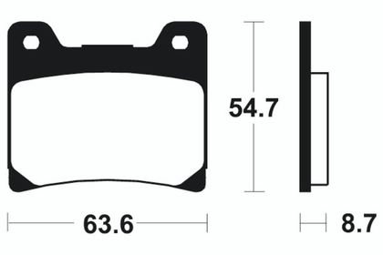 Plaquettes de freins Tecnium Performance métal fritté - MR55